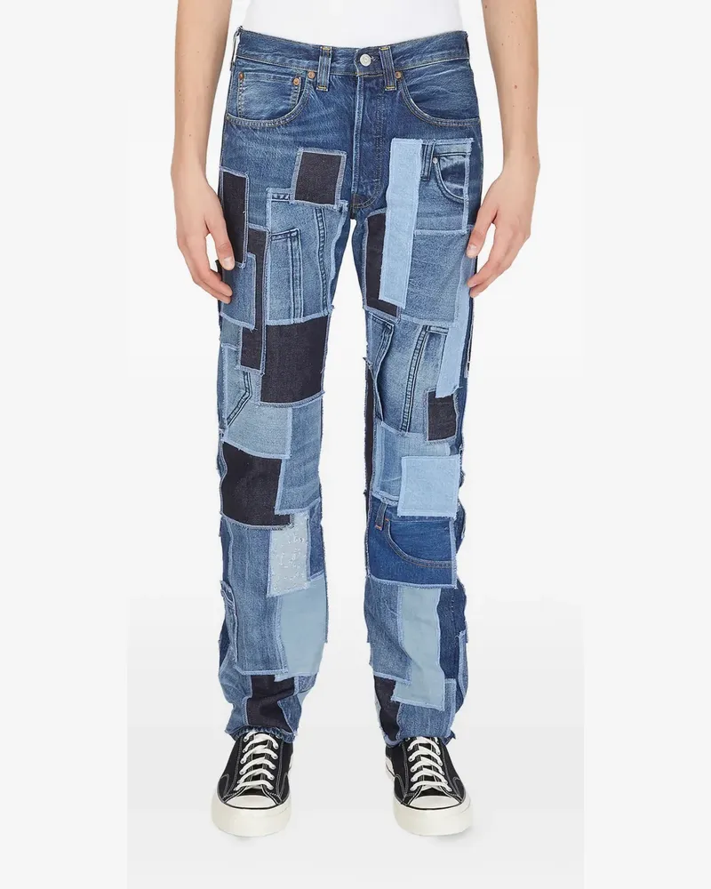 DRx FARMAxY FOR LN-CC x LEVI'S patchwork-construction jeans - Blau Blau