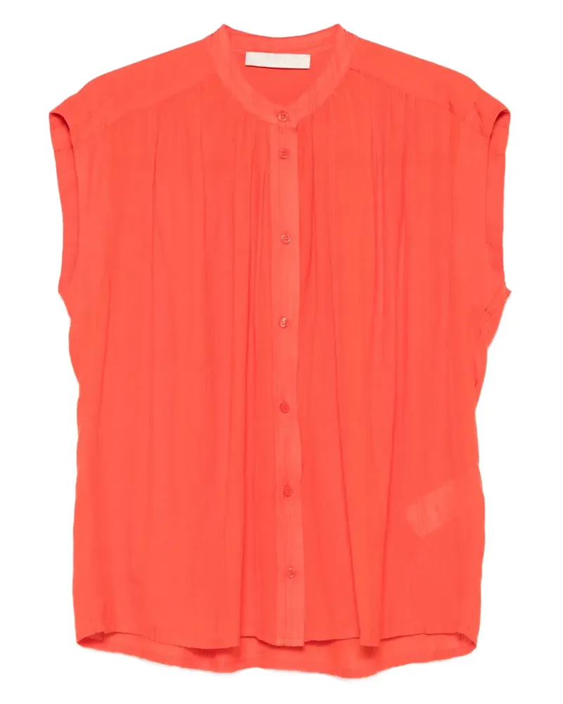 Vanessa Bruno Ärmelloses Hemd mit Knöpfen - Orange Orange