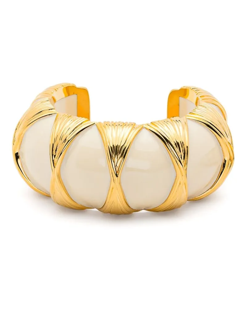 Aurélie Bidermann Rosario -plated cuff bracelet Gold