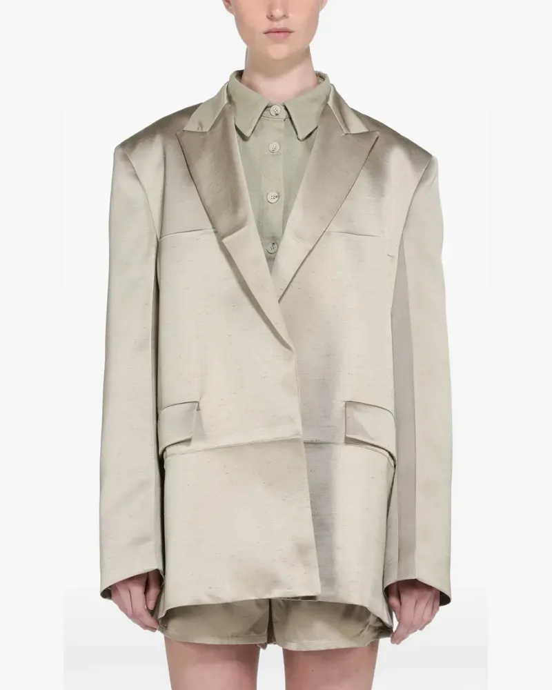 N° 21 oversized single-breasted blazer - Grün Grün