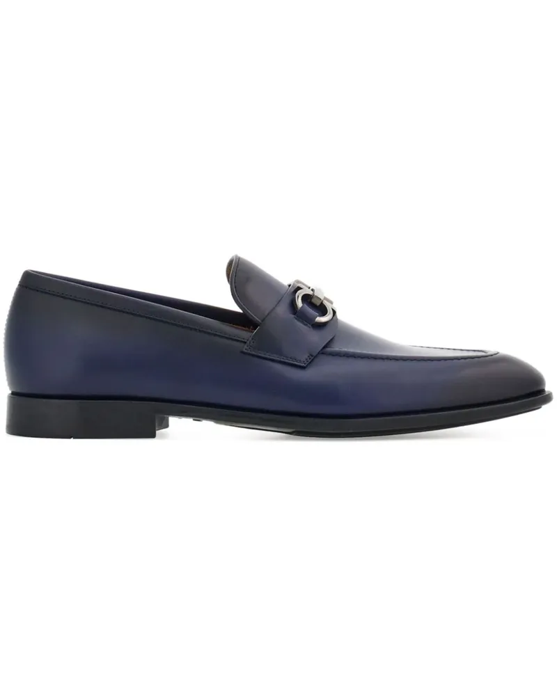 Ferragamo Penny-Loafer mit Gancini-Schild - Blau Blau