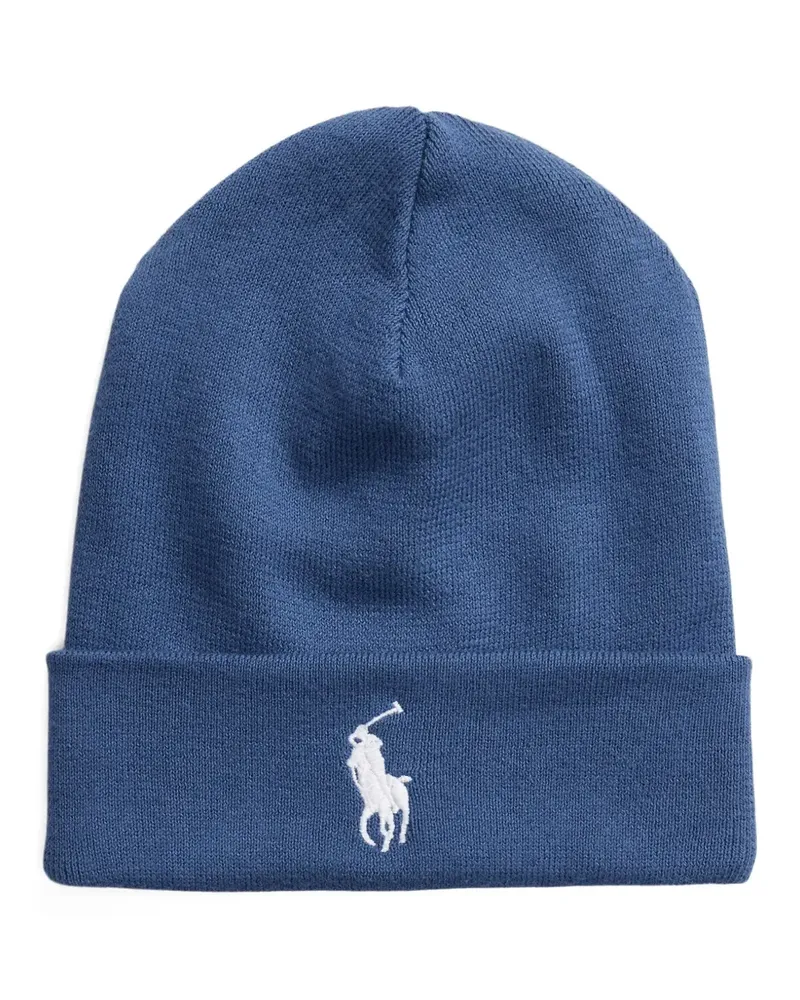 Ralph Lauren Beanie mit Logo - Blau Blau
