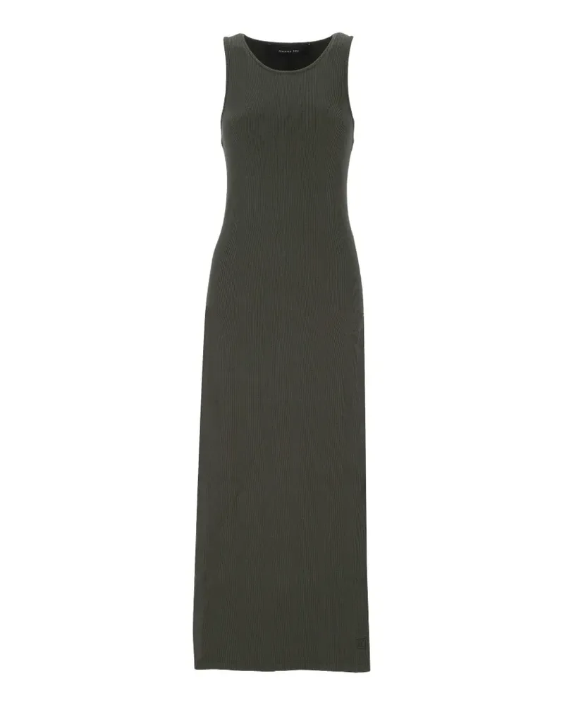 Federica Tosi ribbed-knit racerback maxi dress - Grün Grün