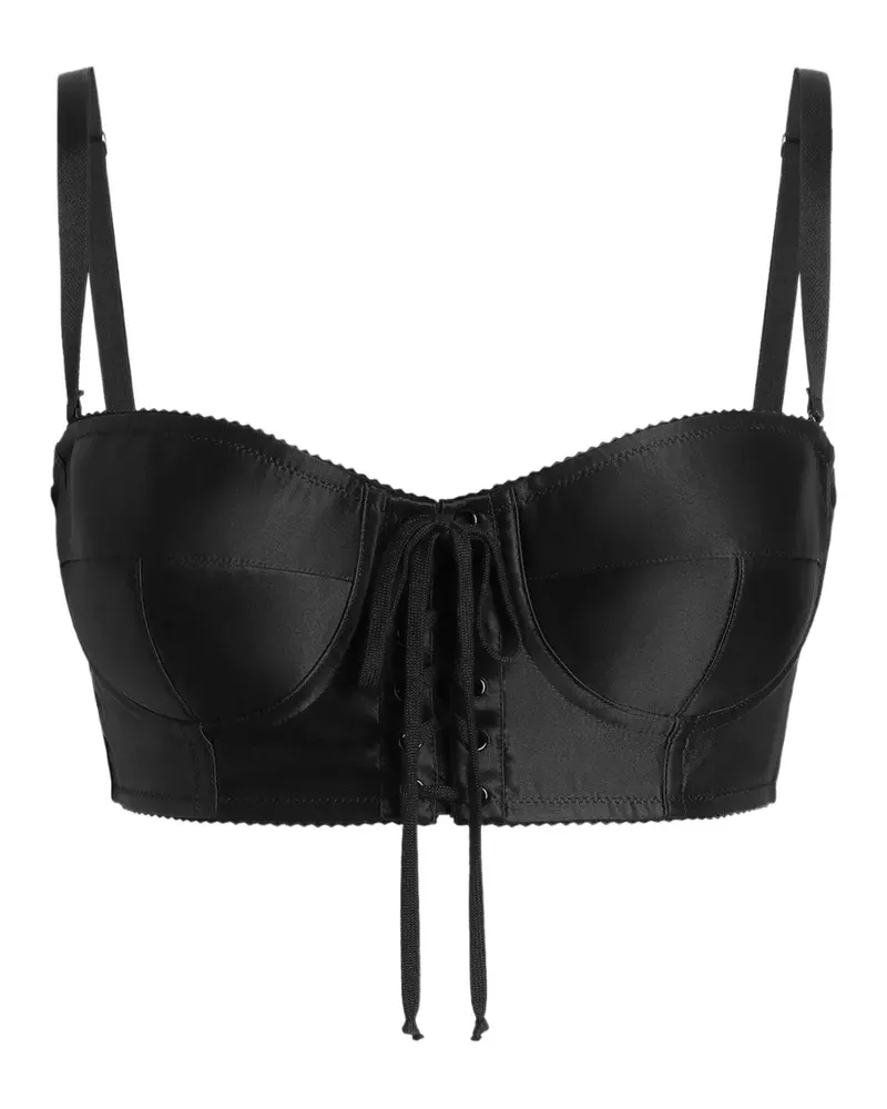 Dolce & Gabbana Bustier-Top - Schwarz Schwarz