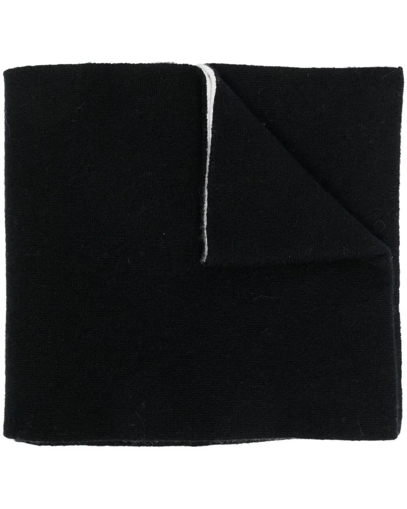 Alberta Ferretti Seidenschal mit Print - Schwarz Schwarz