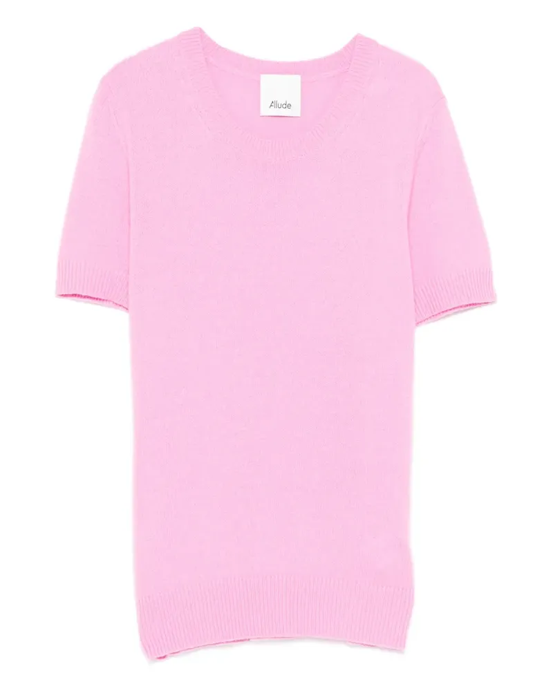ALLUDE Kurzärmeliges Oberteil - Rosa Rosa