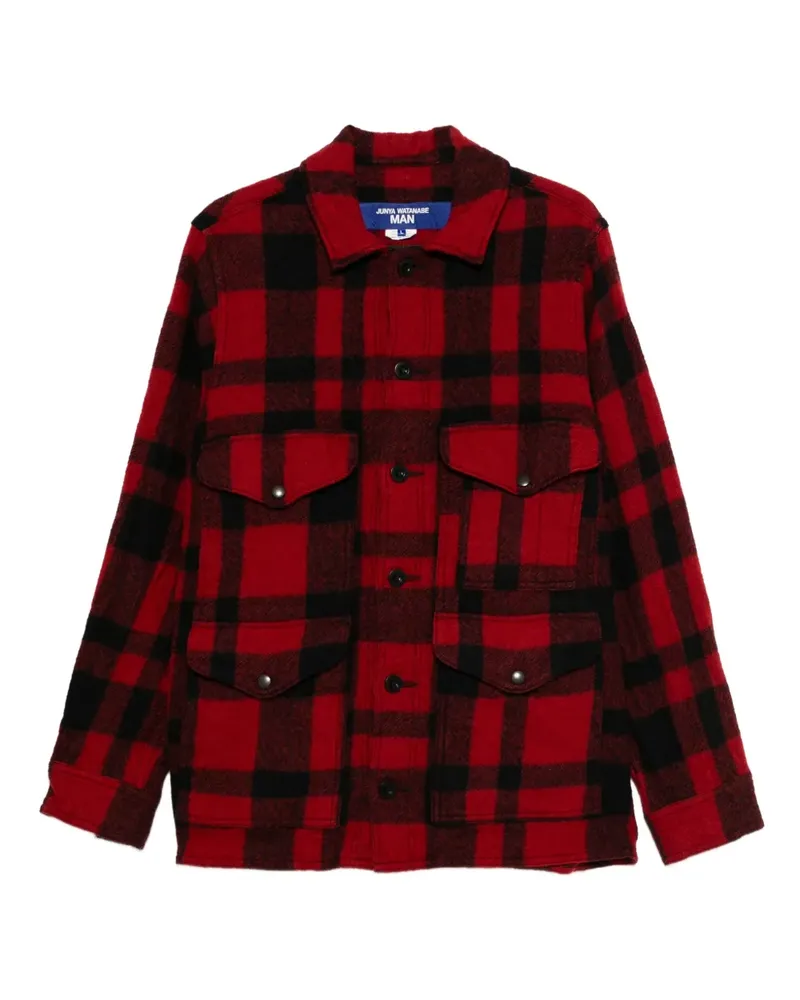 Junya Watanabe Karierte Hemdjacke - Rot Rot