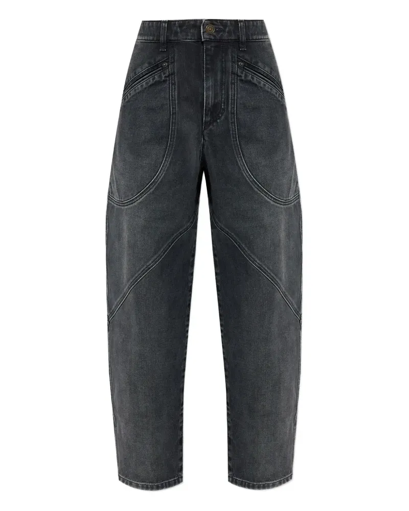 Isabel Marant Catarina Jeans mit Einsätzen - Schwarz Schwarz