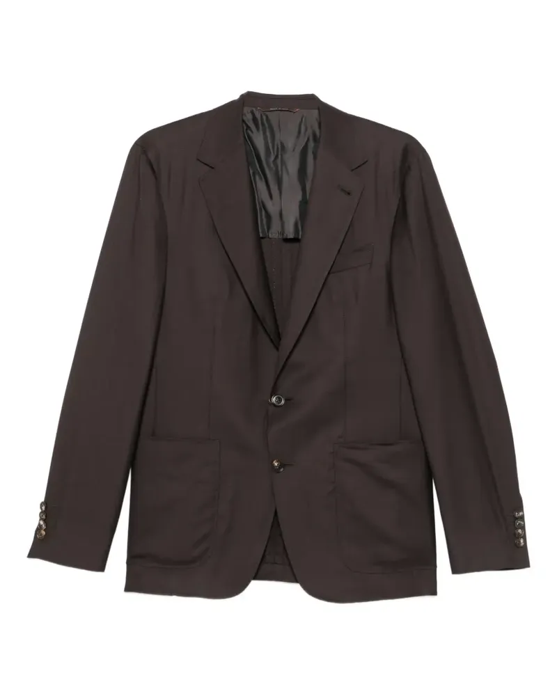 Canali single-breasted blazer - Braun Braun
