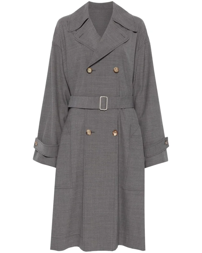Philosophy Di Lorenzo Serafini Trenchcoat mit Gürtel - Grau Grau