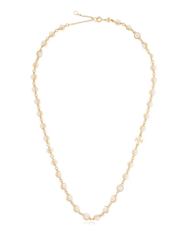 Tory Burch pearl cross necklace - Gold Gold