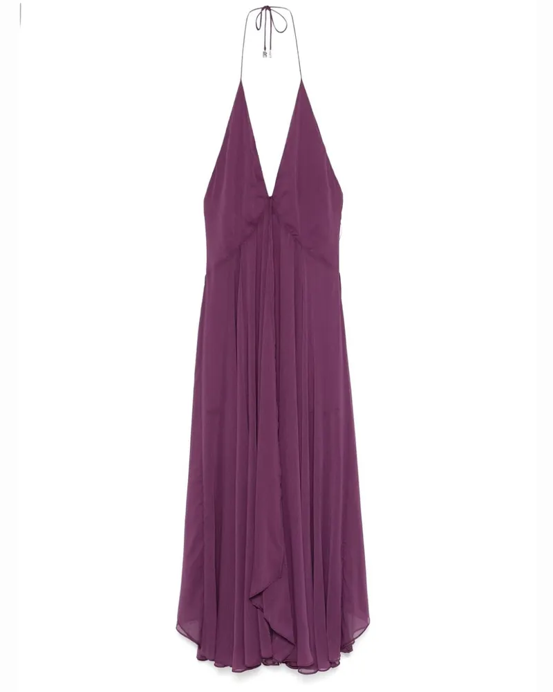 ROTATE Birger Christensen Klassisches Neckholder-Kleid - Violett Violett