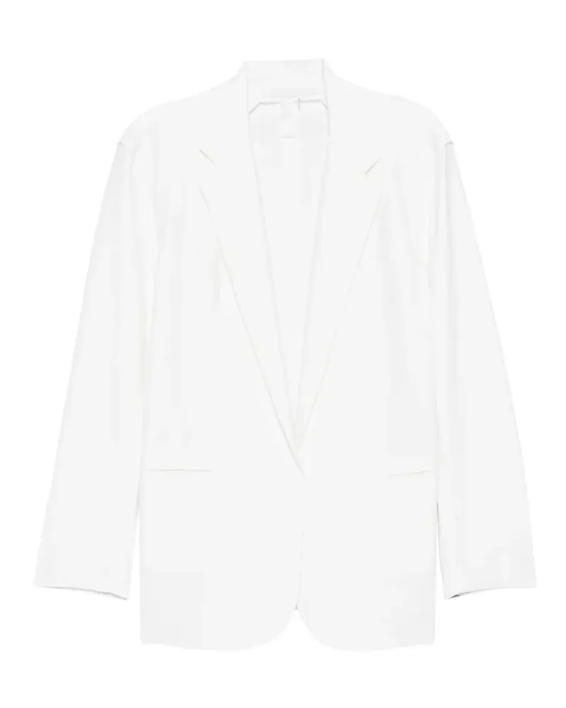 Norma Kamali Einreihiges Sakko - Weiß Weiß