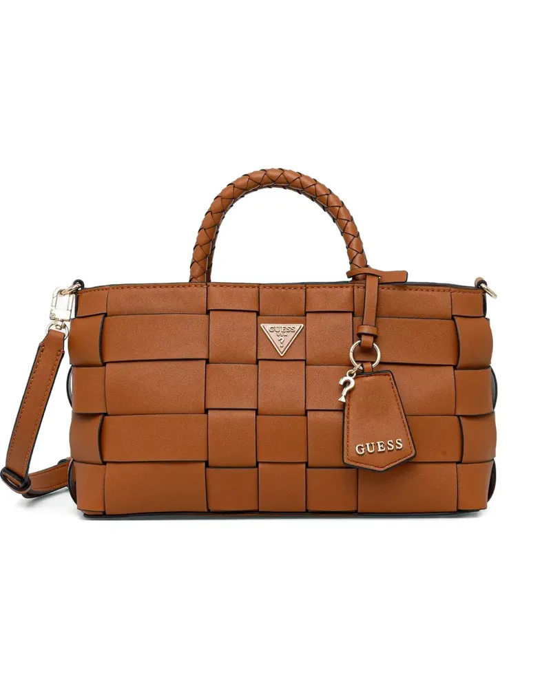 Guess Gewebte Umhängetasche - Braun Braun