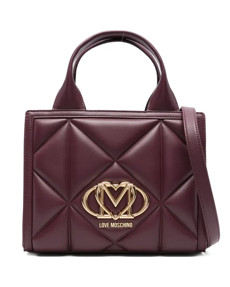 Moschino Gesteppte Tote Bag - Rot Rot