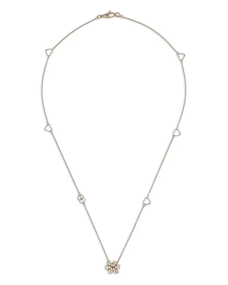 Gucci 18kt Weißgoldhalskette mit Diamant und Perlmutt - Gelb Gelb