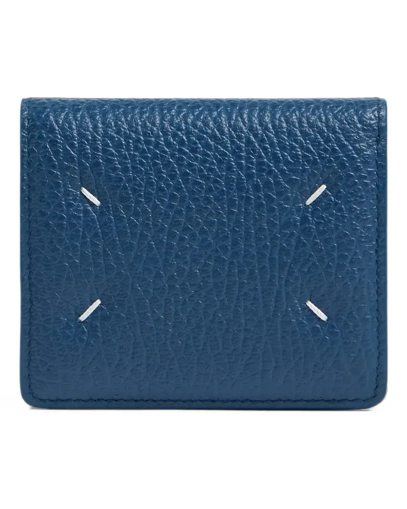 Maison Margiela Kartenetui mit Ziernähten - Blau Blau