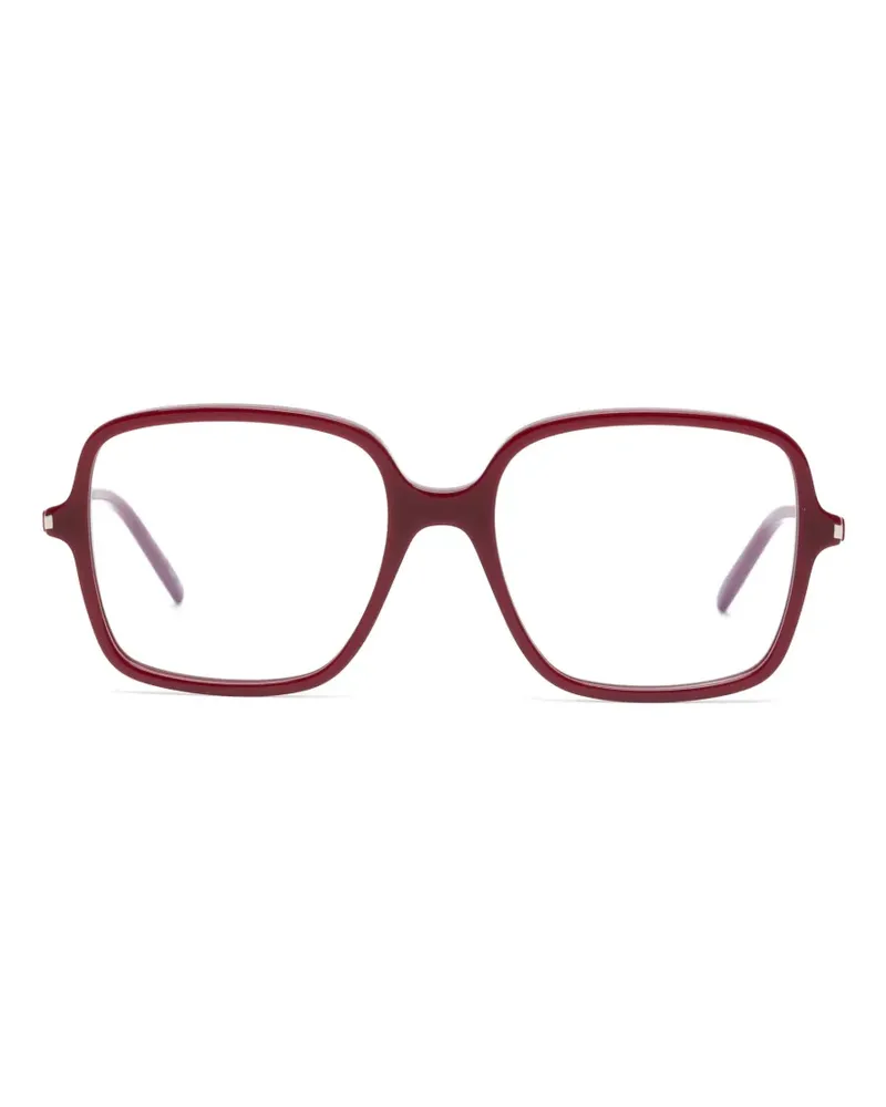 Saint Laurent Brille mit eckigem Gestell - Rot Rot