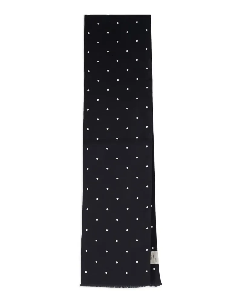 Destin Schal mit Polka Dots - Schwarz Schwarz