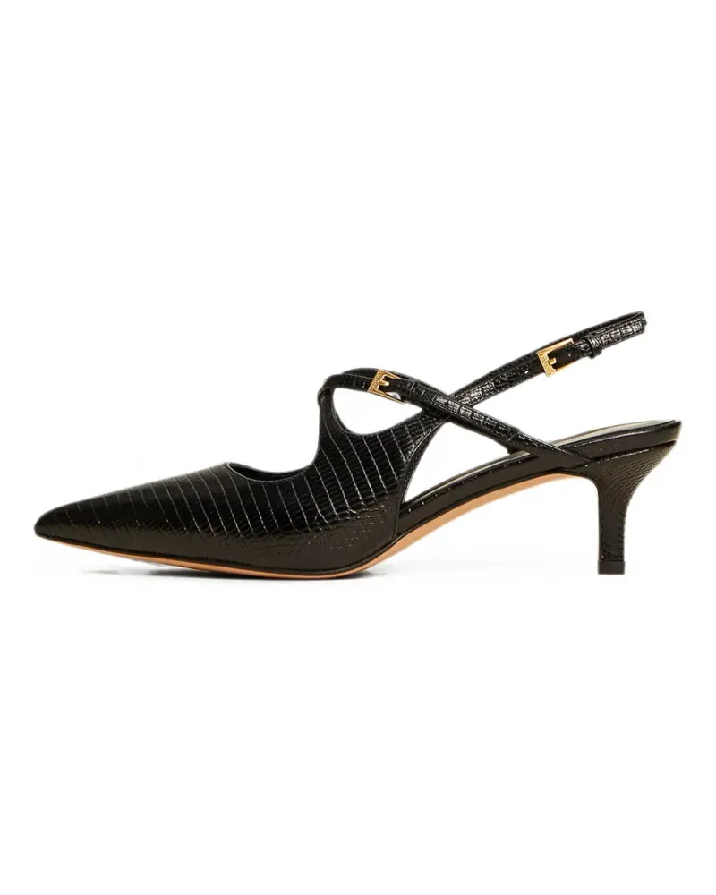 Twin-Set Slingback-Pumps mit Riemen - Schwarz Schwarz