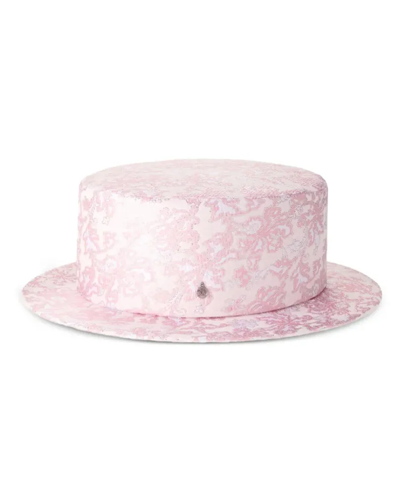 Maison Michel Hut aus Jacquard - Rosa Rosa