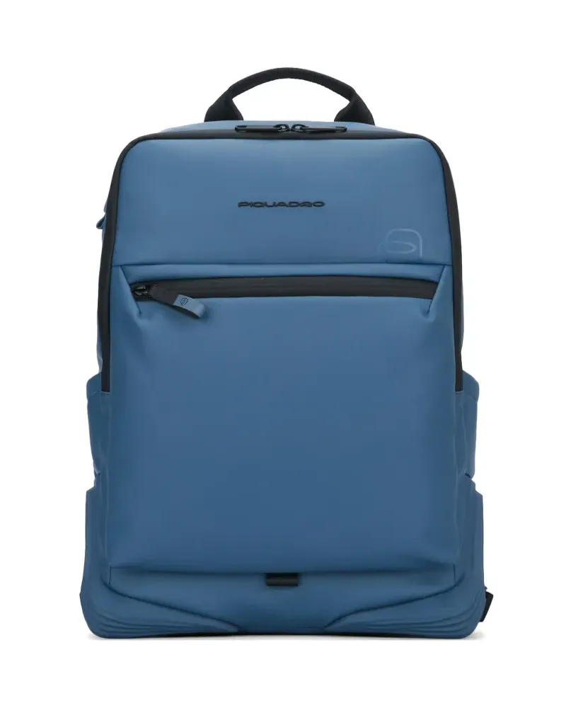 Piquadro logo-detail backpack - Blau Blau