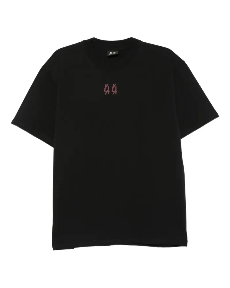 44 LABEL GROUP T-Shirt mit Logo-Print - Schwarz Schwarz