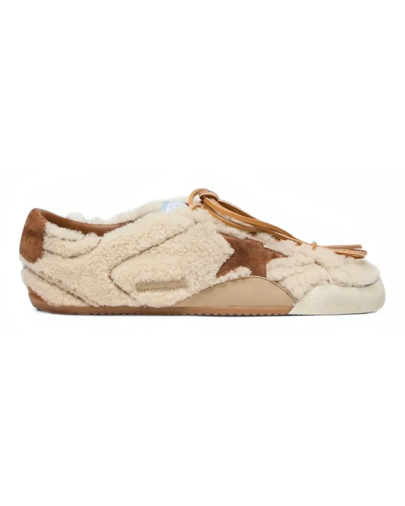Golden Goose True Star Sneakers aus Shearling - Nude Nude