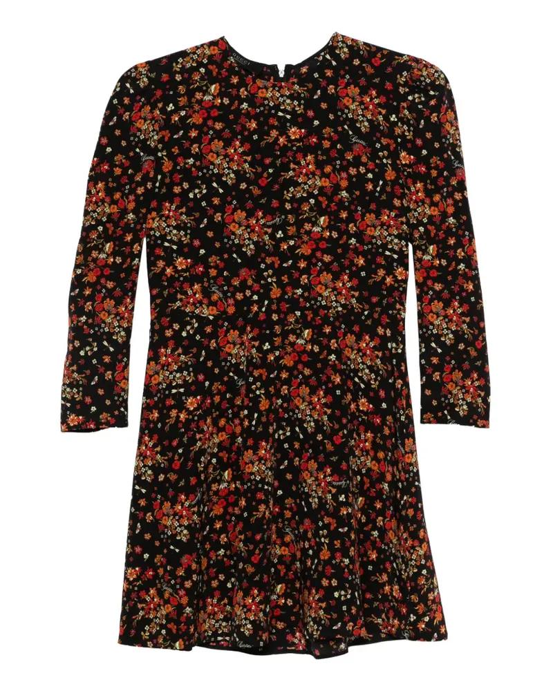 Gucci Seidenkleid mit Print - Schwarz Schwarz