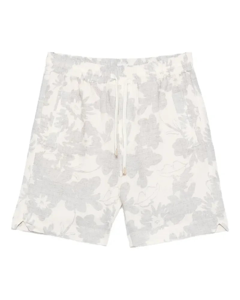 Eleventy Segelshorts mit Blumen - Nude Nude