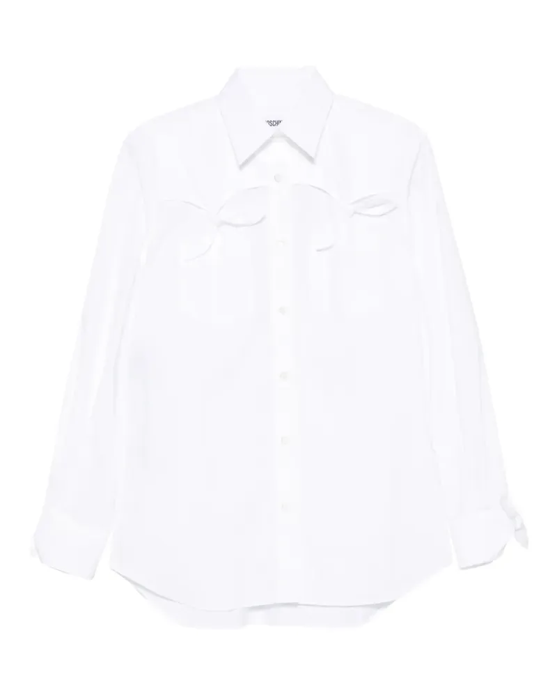 Moschino bow-detail shirt - Weiß Weiß