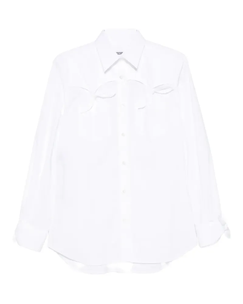 Moschino bow-detail shirt - Weiß Weiß