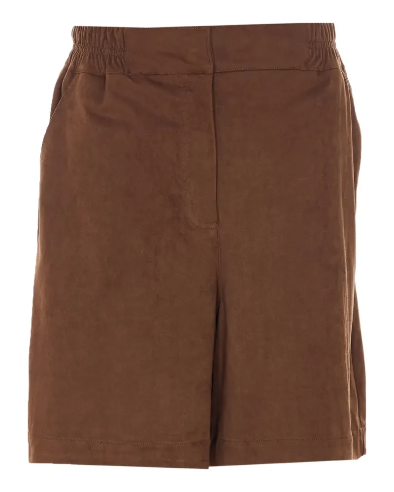 Urbancode Shorts mit weitem Bein - Braun Braun