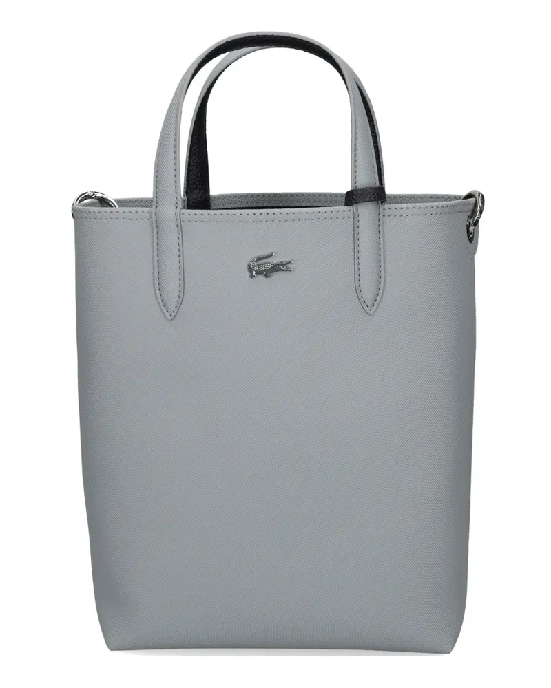 Lacoste Anna Tote Bag mit Logo - Grau Grau