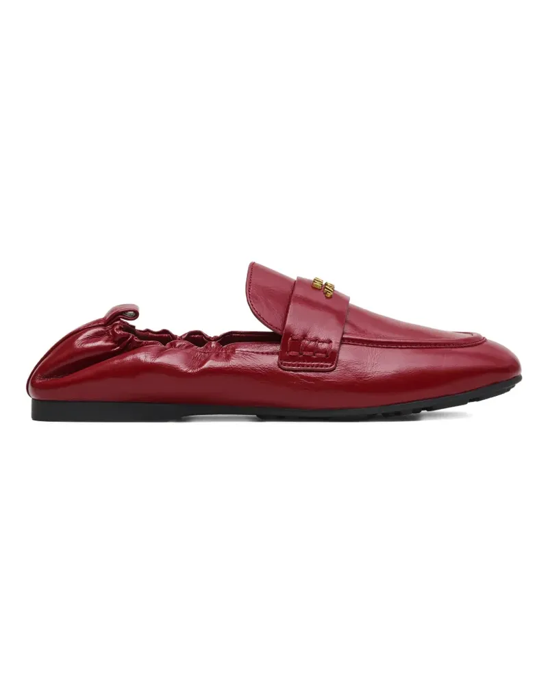 Marc Jacobs Loafer mit Logo-Schild - Rot Rot
