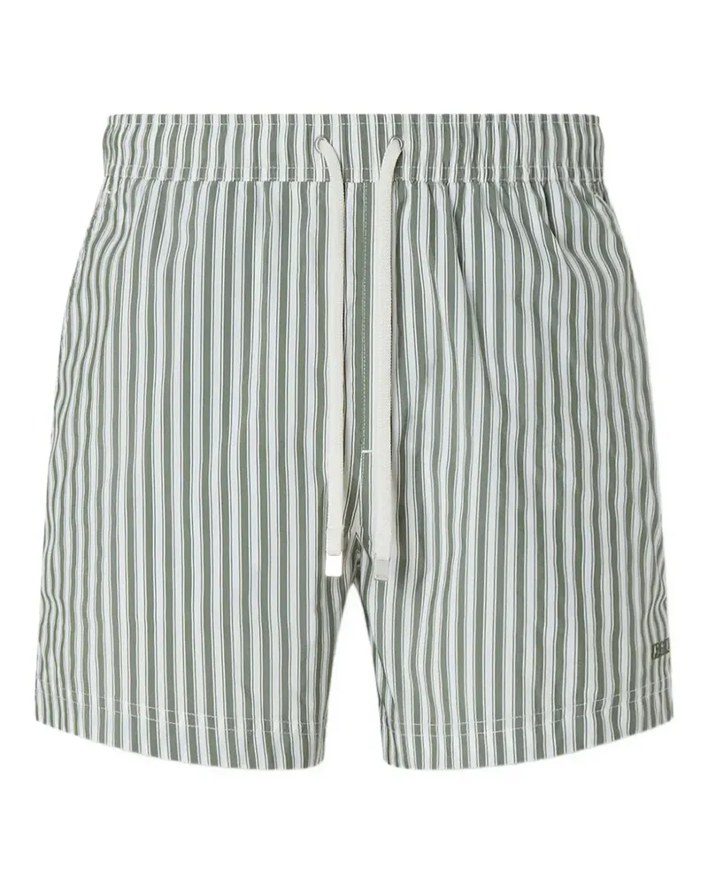 Ermenegildo Zegna Gestreifte Badeshorts - Grün Grün