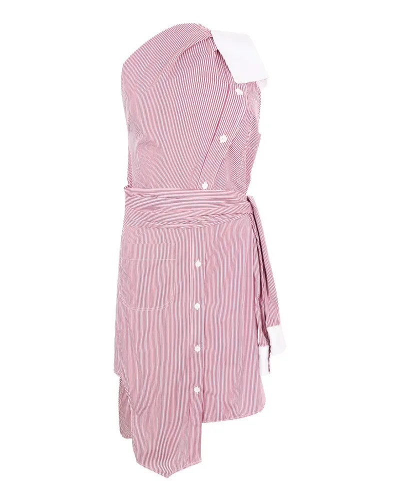 Moschino striped asymmetric dress - Rot Rot