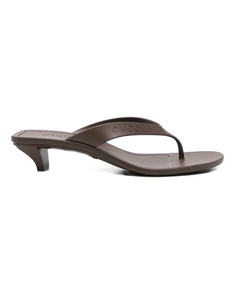 Gucci Vittoria Sandalen mit Zehensteg - Braun Braun
