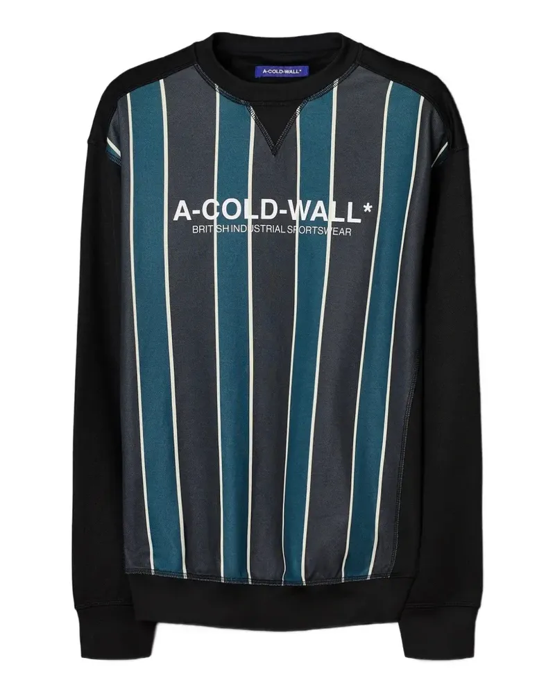 ACW* striped logo-print sweater - Schwarz Schwarz