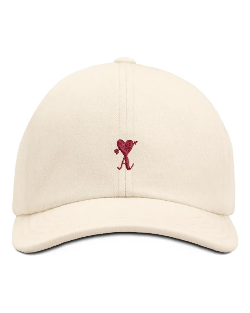 AMI Paris Baumwoll-Cap mit Arrow-Stickerei - Nude Nude