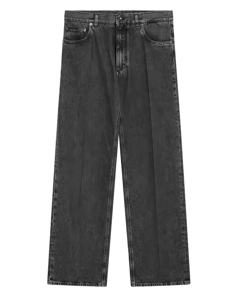 Dolce & Gabbana Jeans mit weitem Bein - Schwarz Schwarz