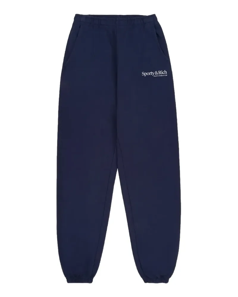 SPORTY & RICH logo-print track pants - Blau Blau