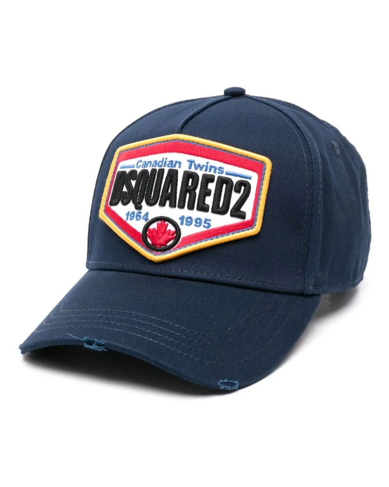 Dsquared2 Baseballkappe mit Logo-Patch - Blau Blau