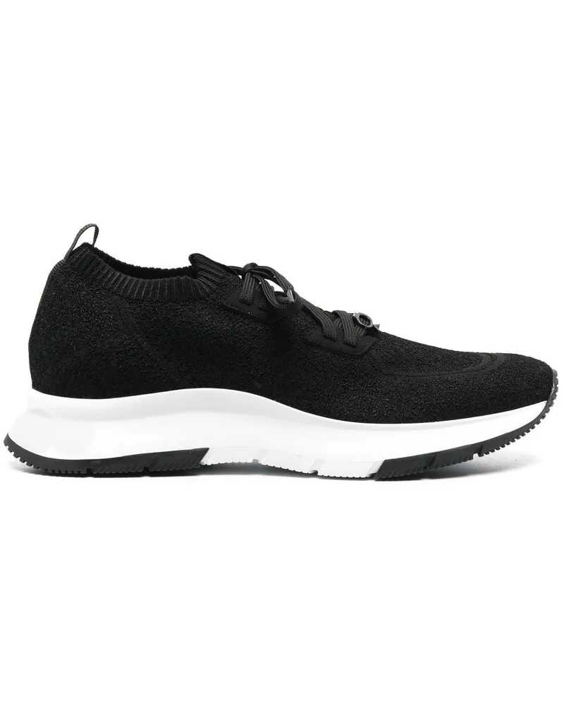 Gianvito Rossi Sock-Sneakers mit dicker Sohle - Schwarz Schwarz