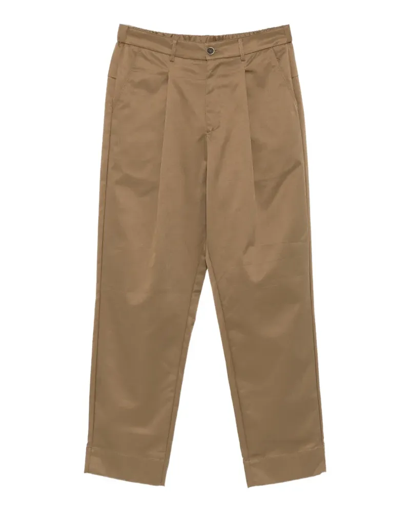 IMPERIAL pleated straight-leg trousers - Grün Grün