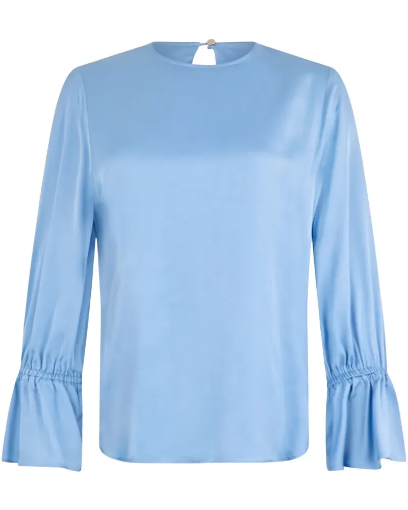 Liu Jo Klassische Satinbluse - Blau Blau