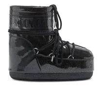 Icon Low Schneestiefel mit Glitzer - Schwarz