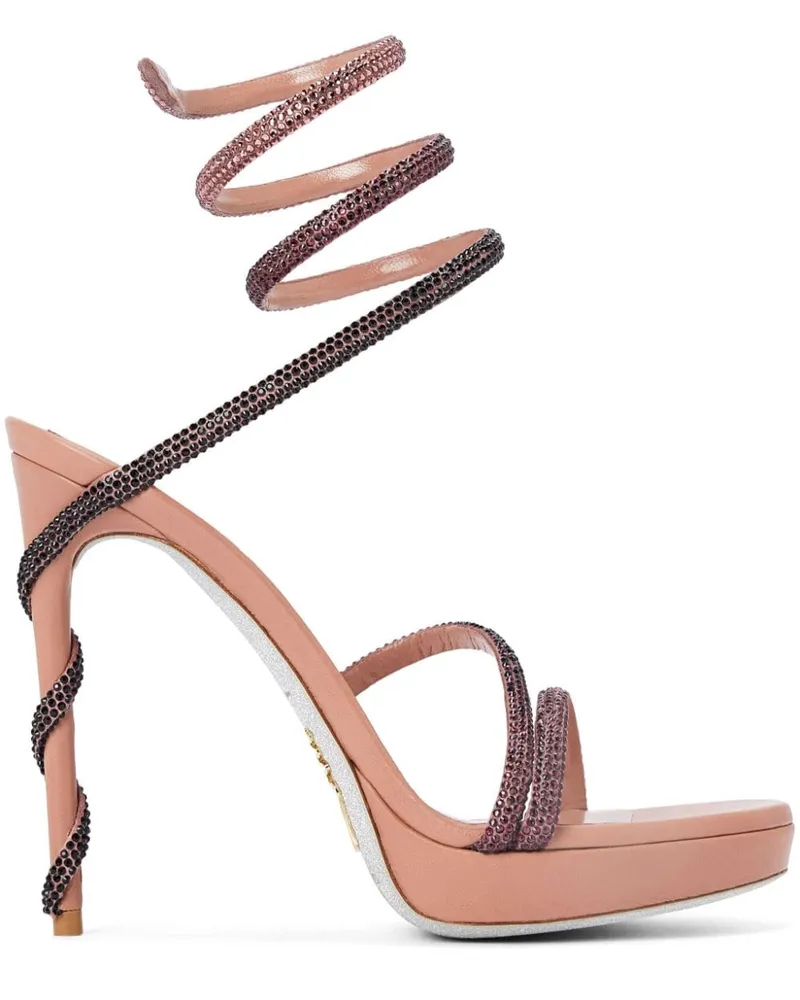 René Caovilla Margot Sandalen 120mm - Rosa Rosa