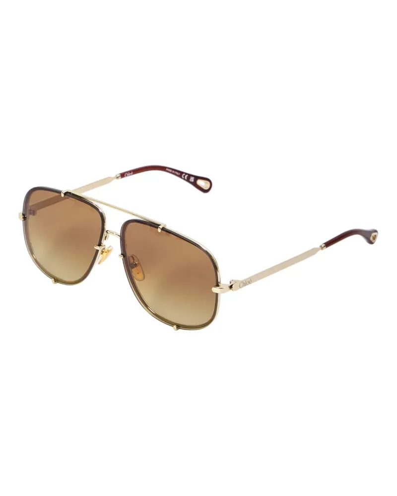 Chloé Sonnenbrille mit Farbverlauf - Gold Gold