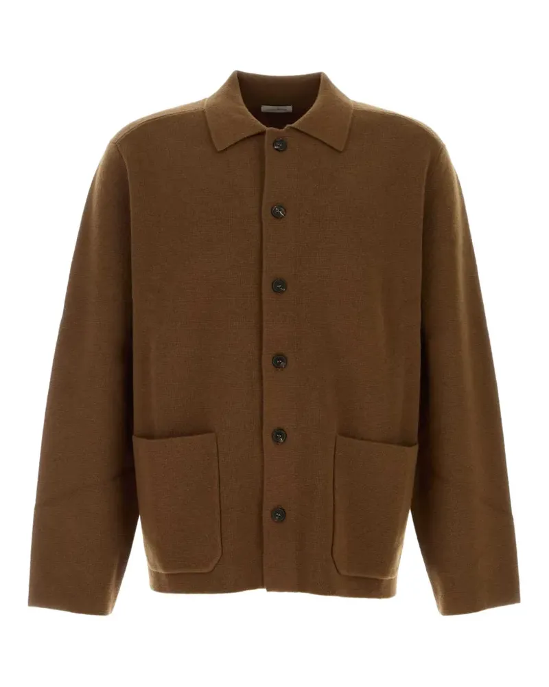 Le Kasha 1918 Mogo Hemdjacke mit geknöpften Taschen - Braun Braun